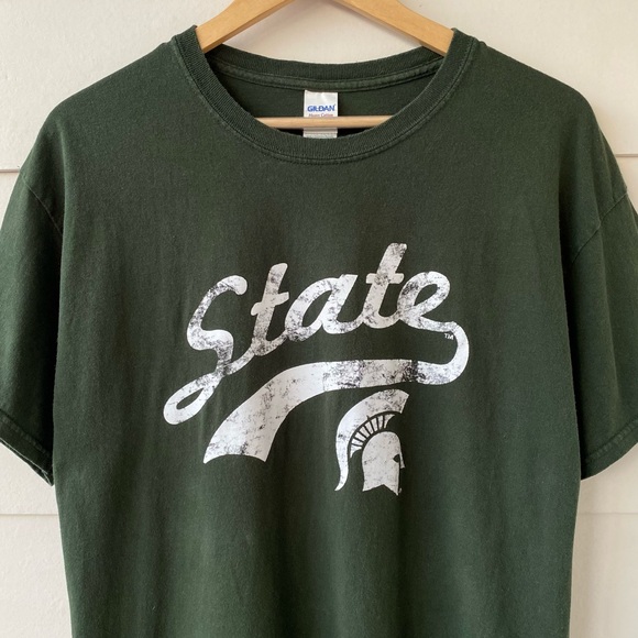GILDAN • Michigan State Short Sleeve Tee Shirt size Large - Picture 5 of 15